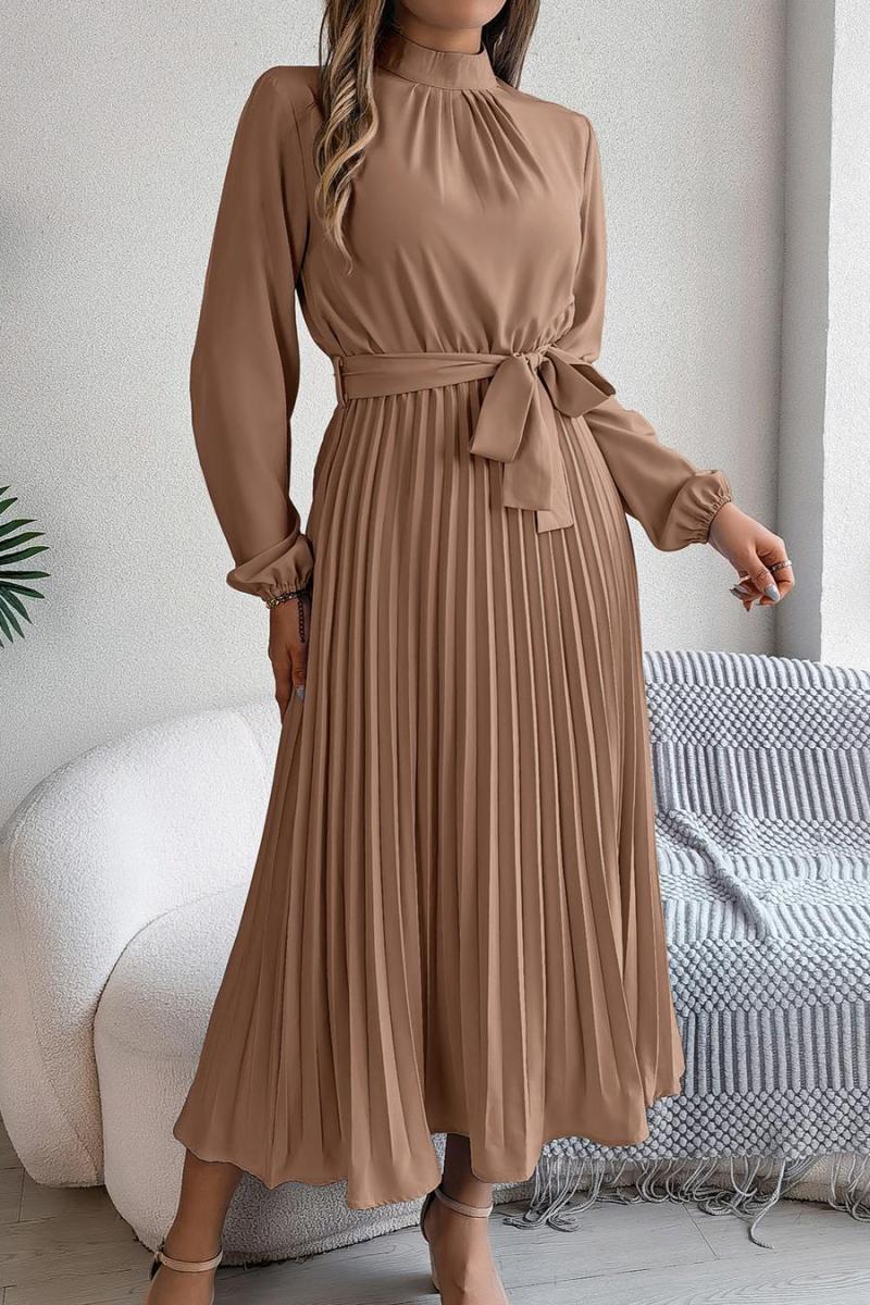 Pleated church girl dress