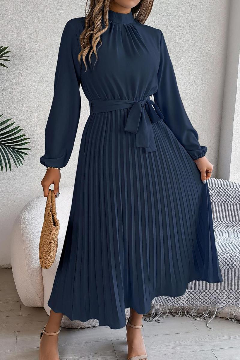 Pleated church girl dress