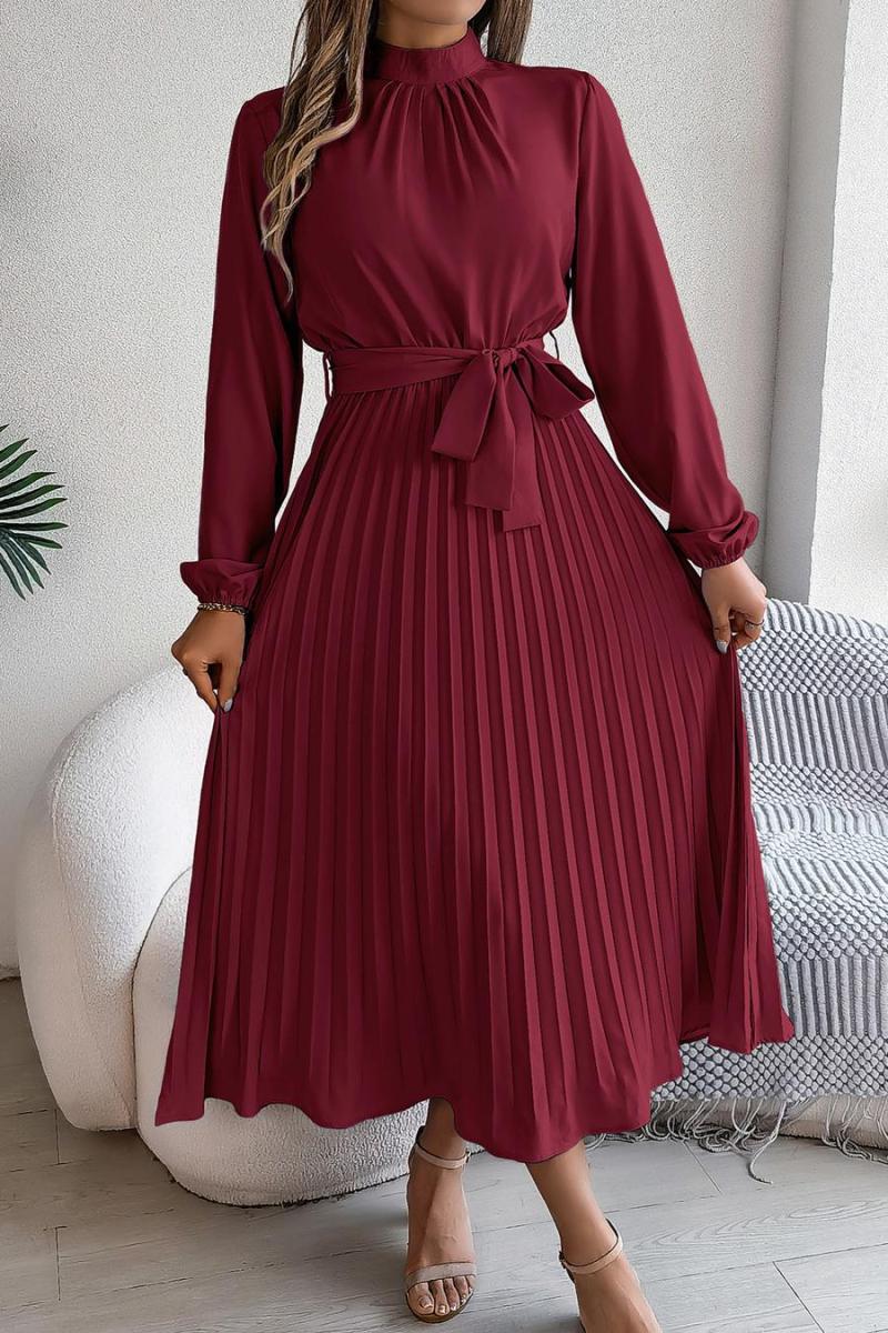 Pleated church girl dress