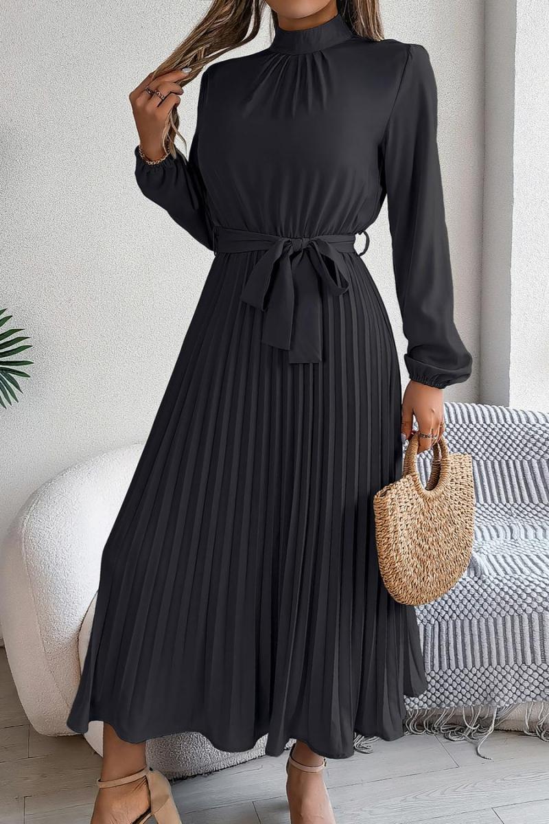 Pleated church girl dress