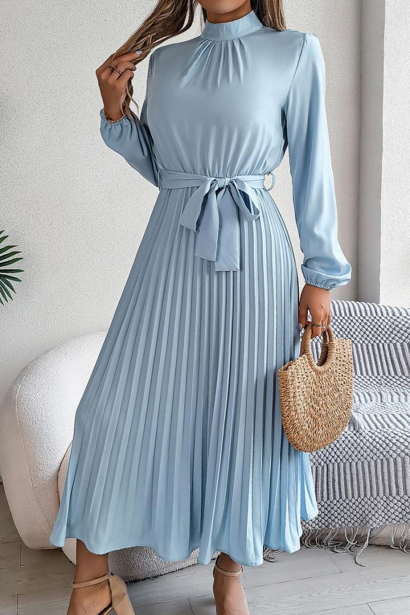 Pleated church girl dress