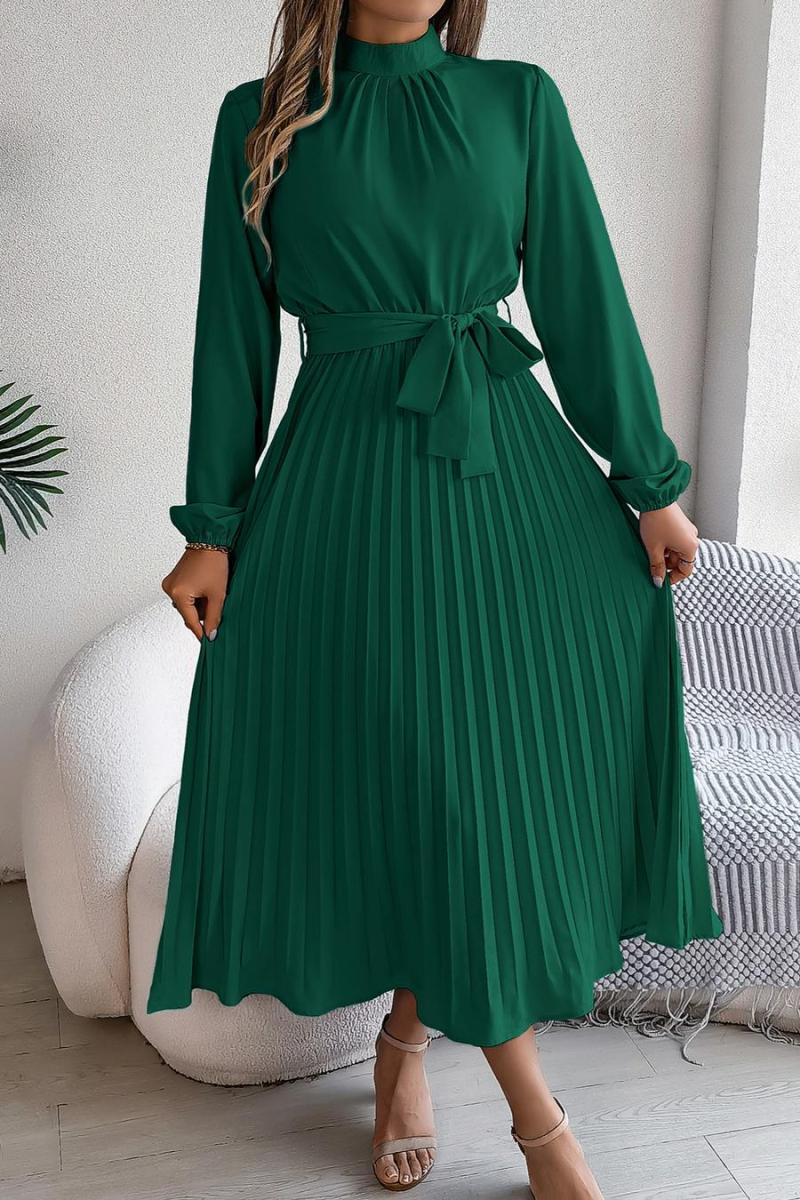 Pleated church girl dress