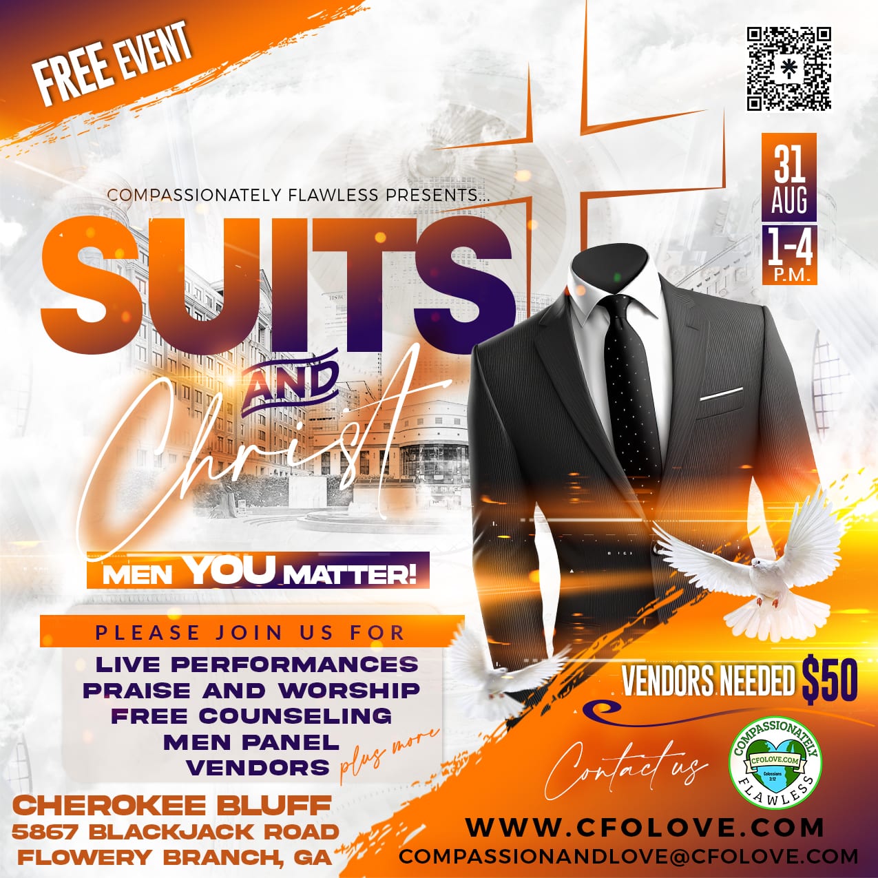 The Suits and Christ vendor fee